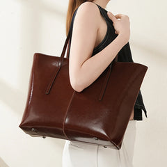 Sac Atelier – Cabas Signature en Cuir Véritable